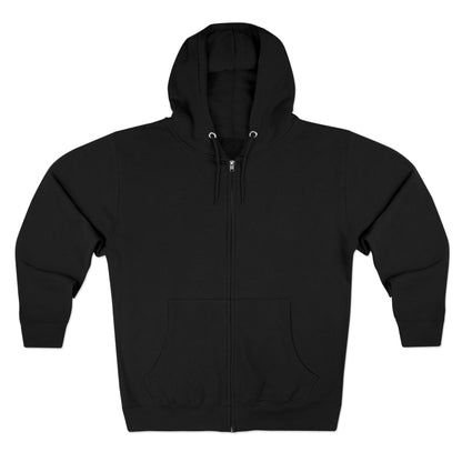 Scary Skull Back Printed Premium Full Zip Hoodie