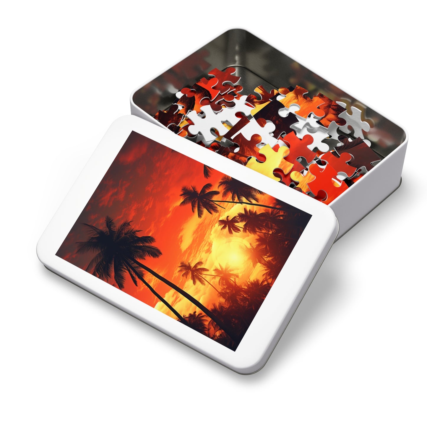 Palm Trees at Sunset Jigsaw Puzzle (30, 110, 252, 500,1000-Piece)