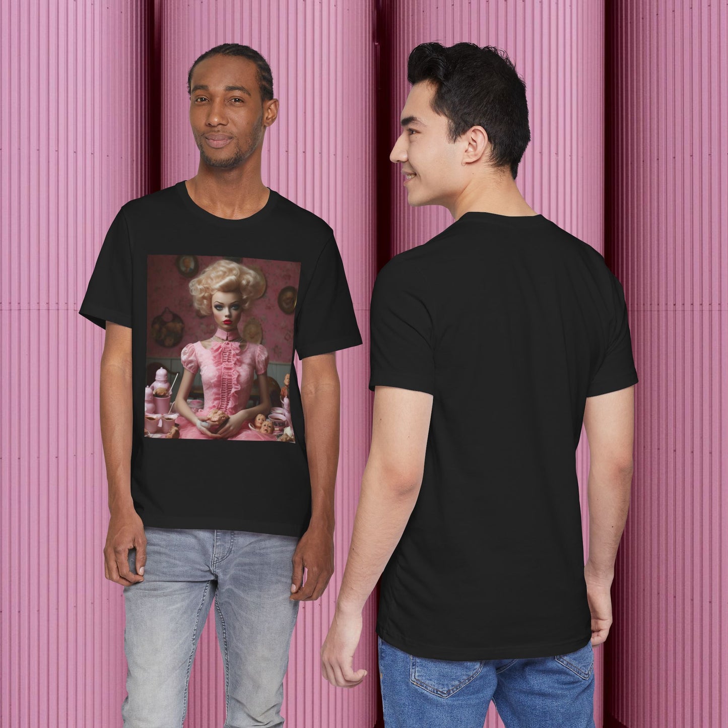 Creepy Barbie Doll Unisex Jersey Short Sleeve Tee