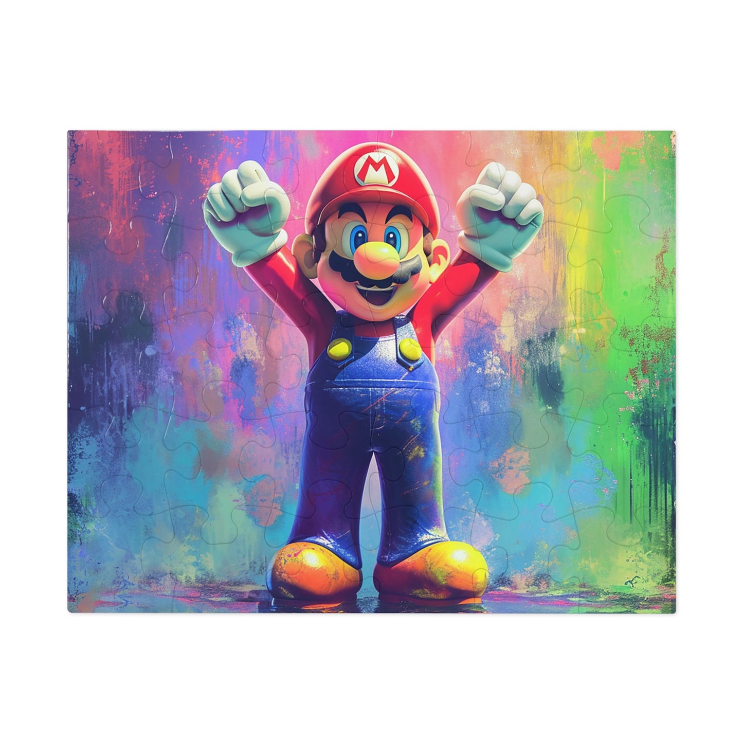 Watercolor Mario Jigsaw Puzzle (30, 110, 252, 500,1000-Piece)