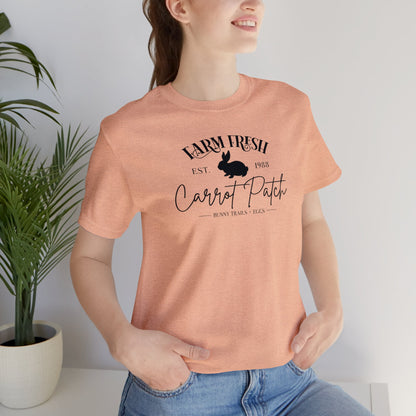 Farm Fresh  Carrot Patch   Unisex Jersey Short Sleeve Tee