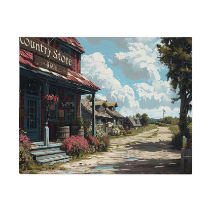 The Road to the Country Store  Jigsaw Puzzle (30, 110, 252, 500,1000-Piece)