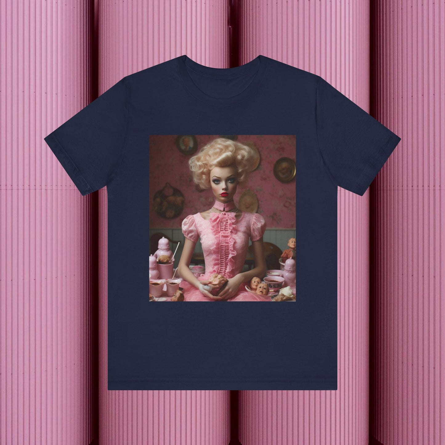 Creepy Barbie Doll Unisex Jersey Short Sleeve Tee