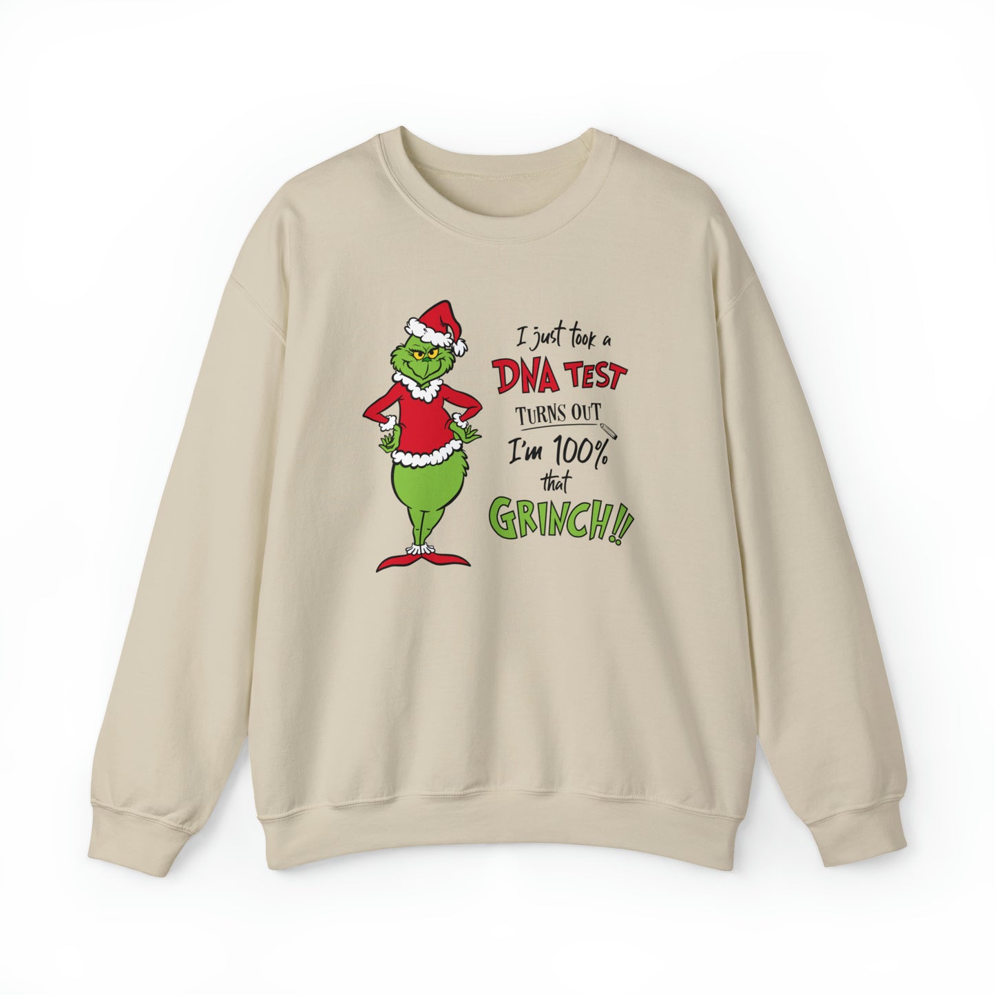 Grinch DNA Results  Unisex Heavy Blend™ Crewneck Sweatshirt