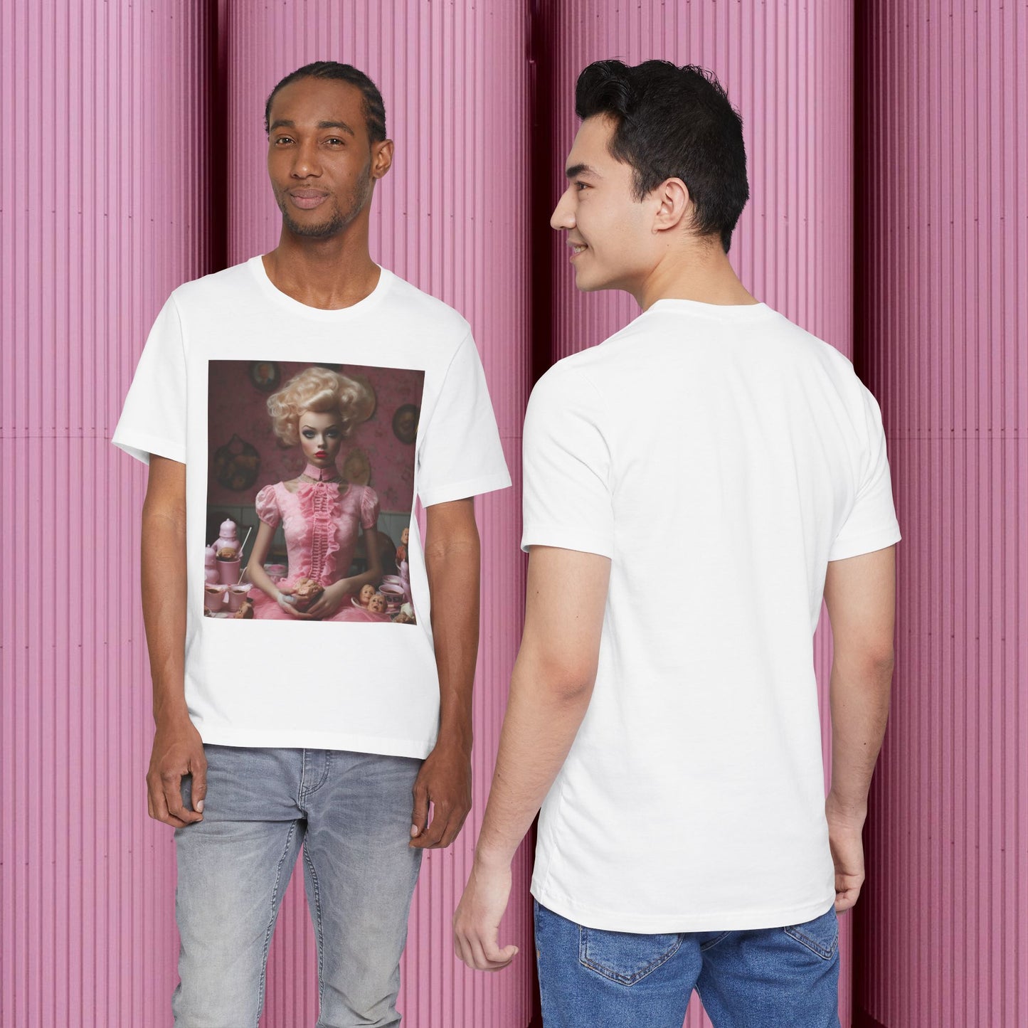Creepy Barbie Doll Unisex Jersey Short Sleeve Tee