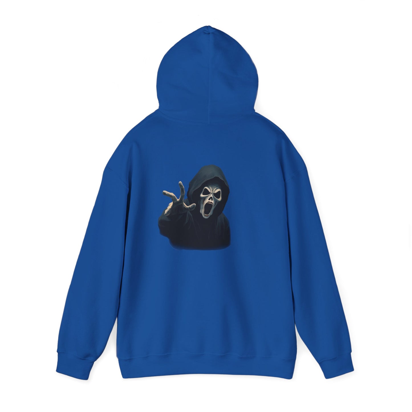 Scary Creeper Back Print Hoodie Sweatshirt
