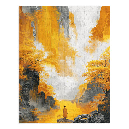 Yellow Mountain River  Jigsaw Puzzle (30, 110, 252, 500,1000-Piece)