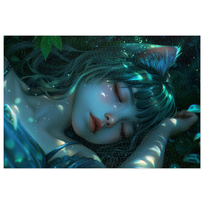 Anime Sleeping Girl  Jigsaw Puzzle (30, 110, 252, 500,1000-Piece)