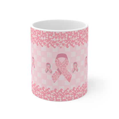 Breast Cancer Awareness Pink Ribbon Ceramic Mugs (11oz\15oz\20oz)