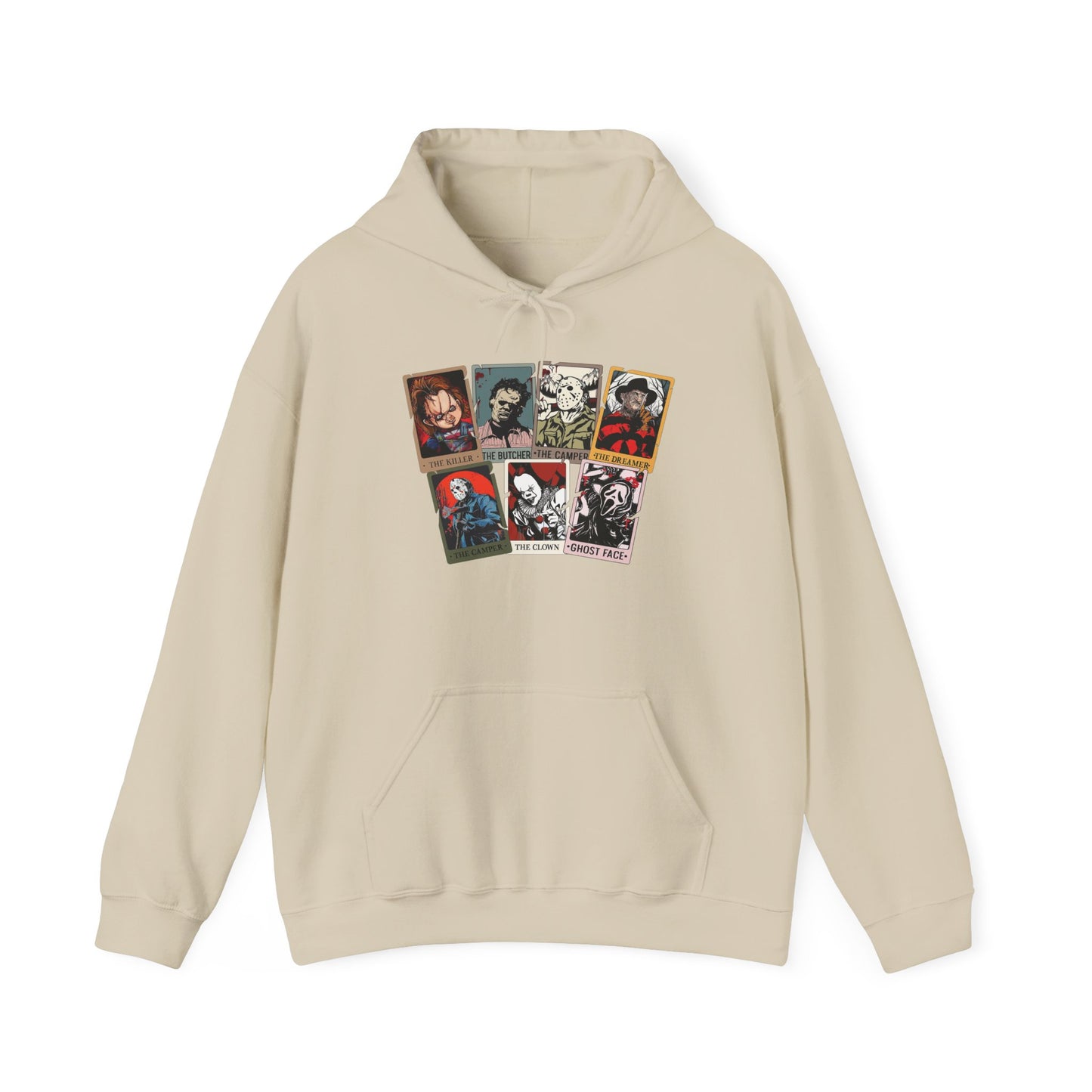 Horror Friends Tarot Cards Unisex Heavy Blend™ Hooded Sweatshirt
