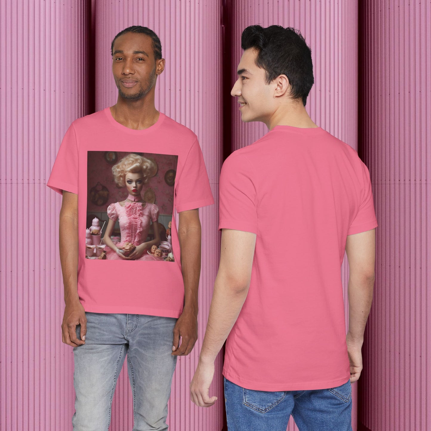 Creepy Barbie Doll Unisex Jersey Short Sleeve Tee
