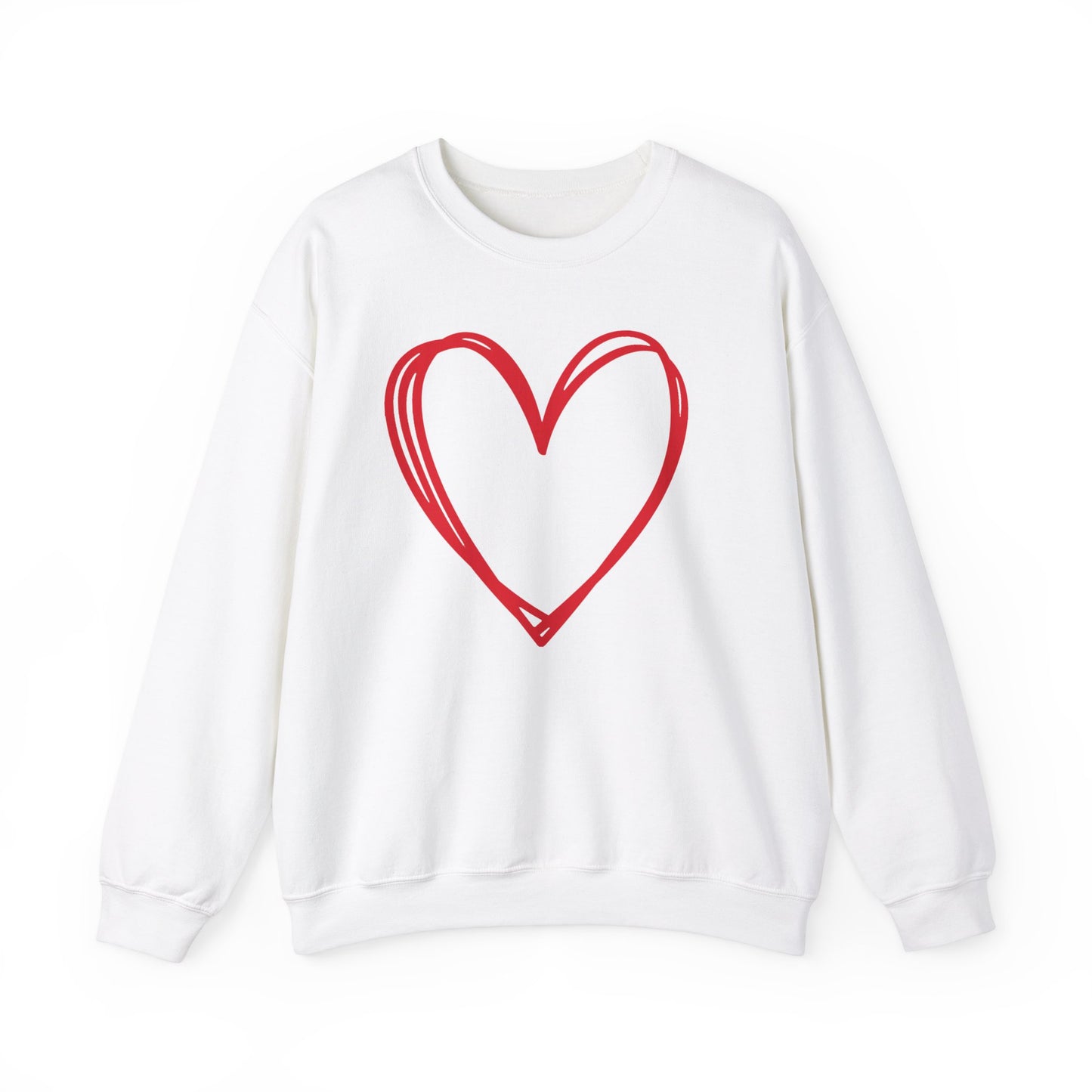 Hand-drawn Heart  Unisex Heavy Blend™ Crewneck Sweatshirt