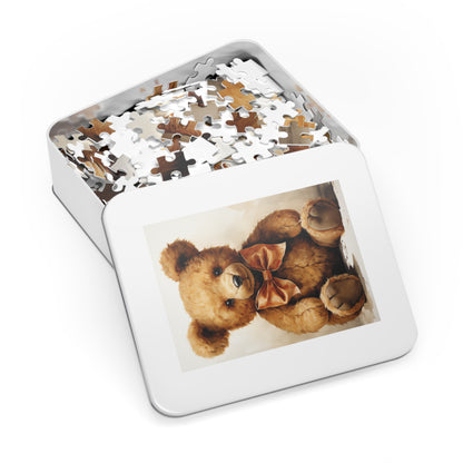 Watercolor Teddy Bear Jigsaw Puzzle (30, 110, 252, 500,1000-Piece)