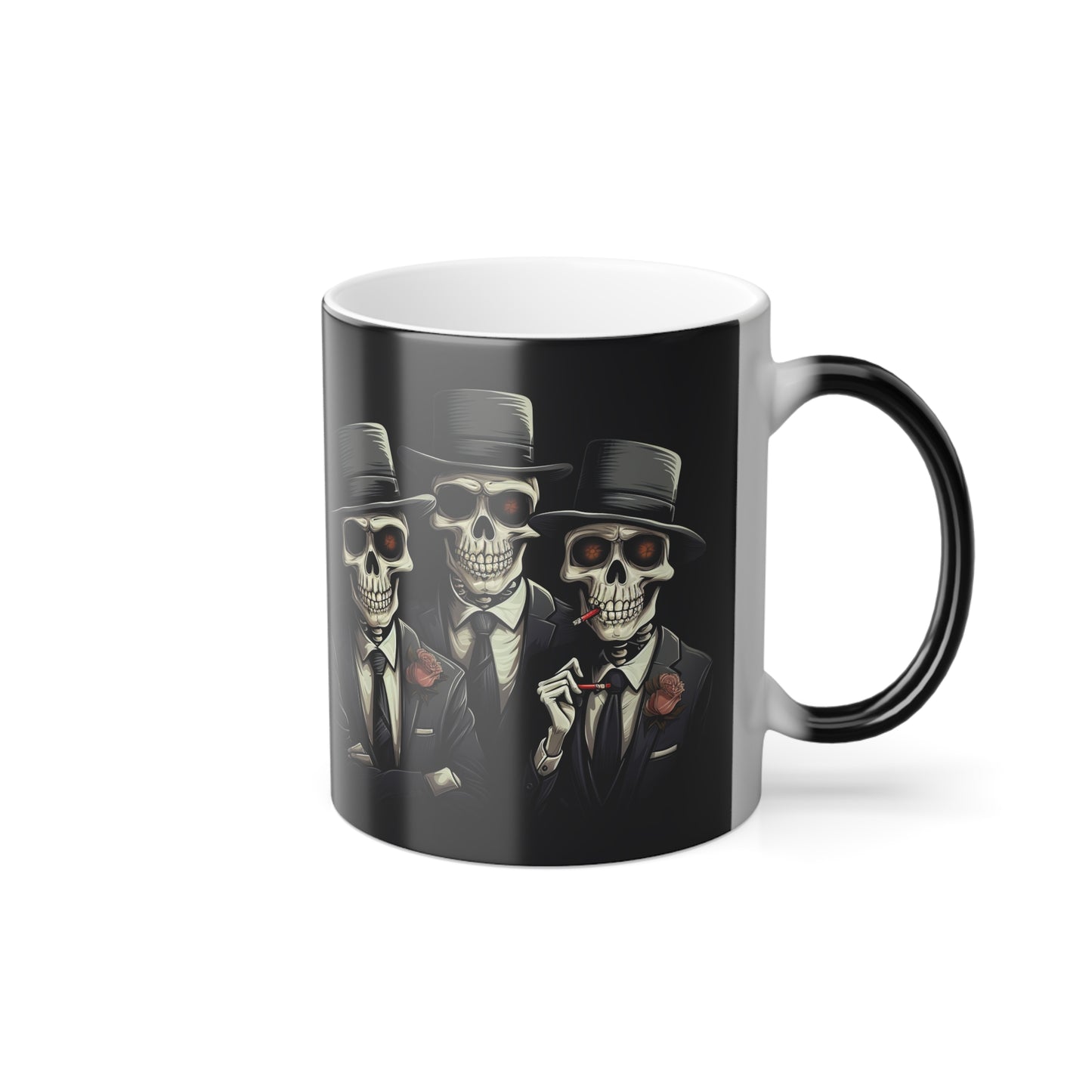 The Skeleton Mob  Color Morphing Mug, 11oz