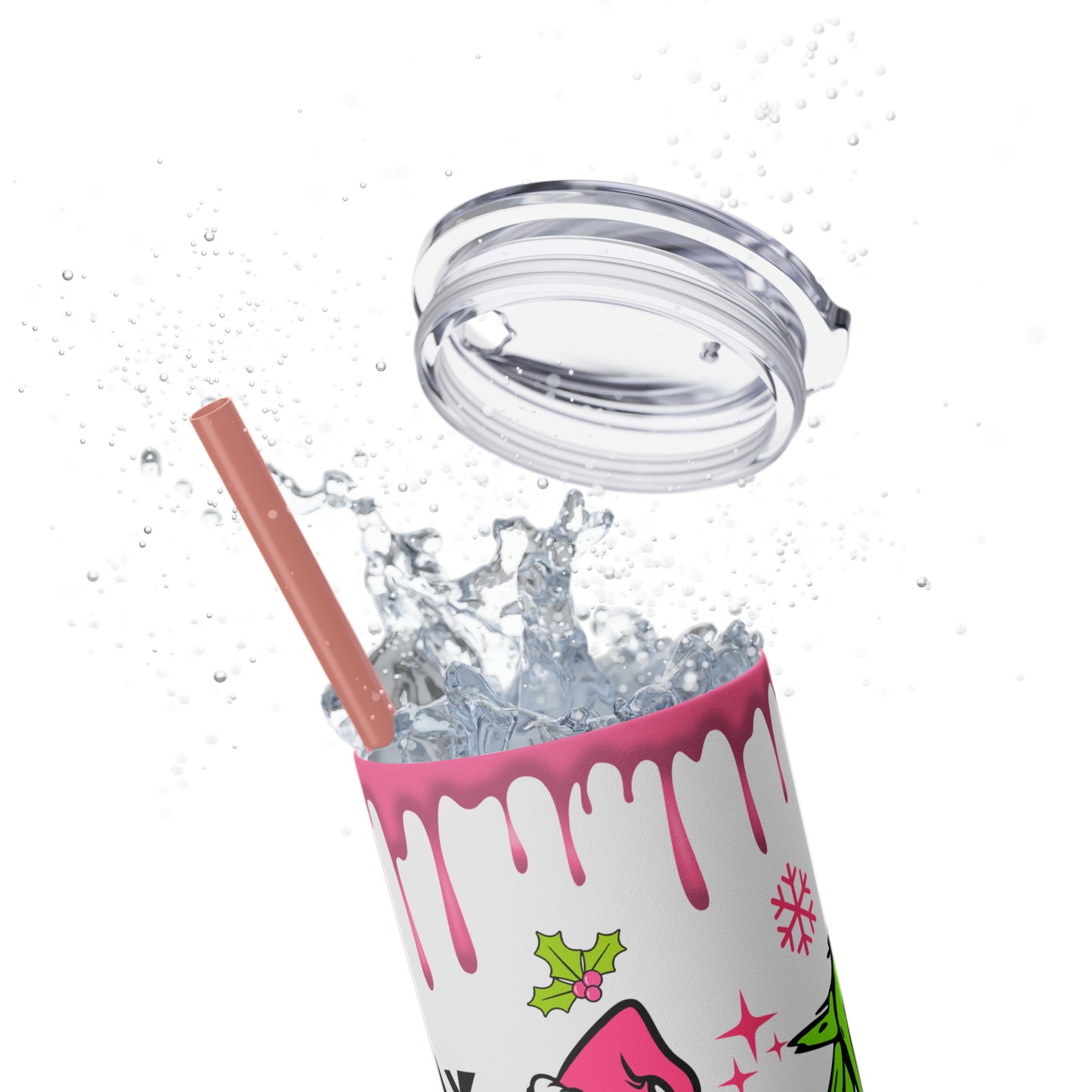 Grinch Daily Schedule  Skinny Tumbler with Straw, 20oz