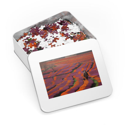 Saffron Fields  Jigsaw Puzzle (30, 110, 252, 500,1000-Piece)