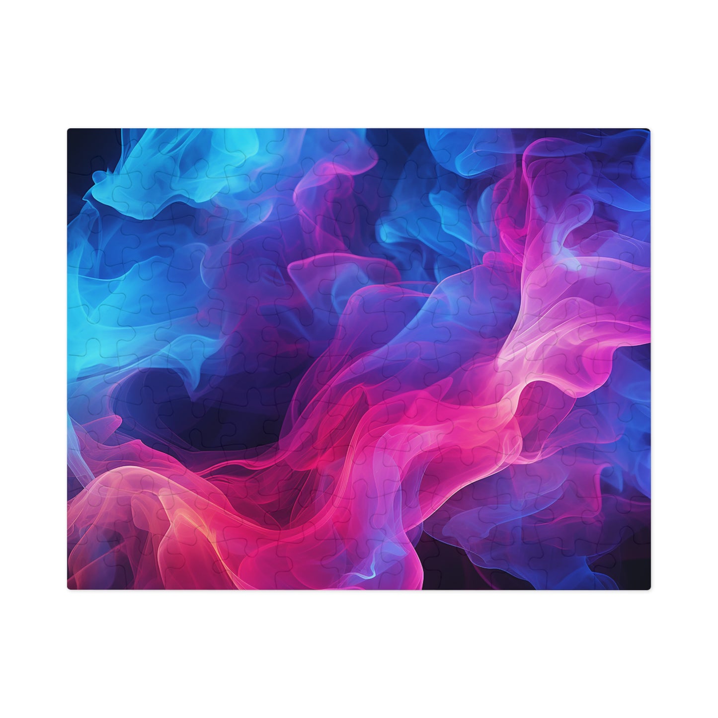 Pink and Blue Smoke  Jigsaw Puzzle (30, 110, 252, 500,1000-Piece)