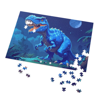 Blue Dinosaur  Jigsaw Puzzle (30, 110, 252, 500,1000-Piece)