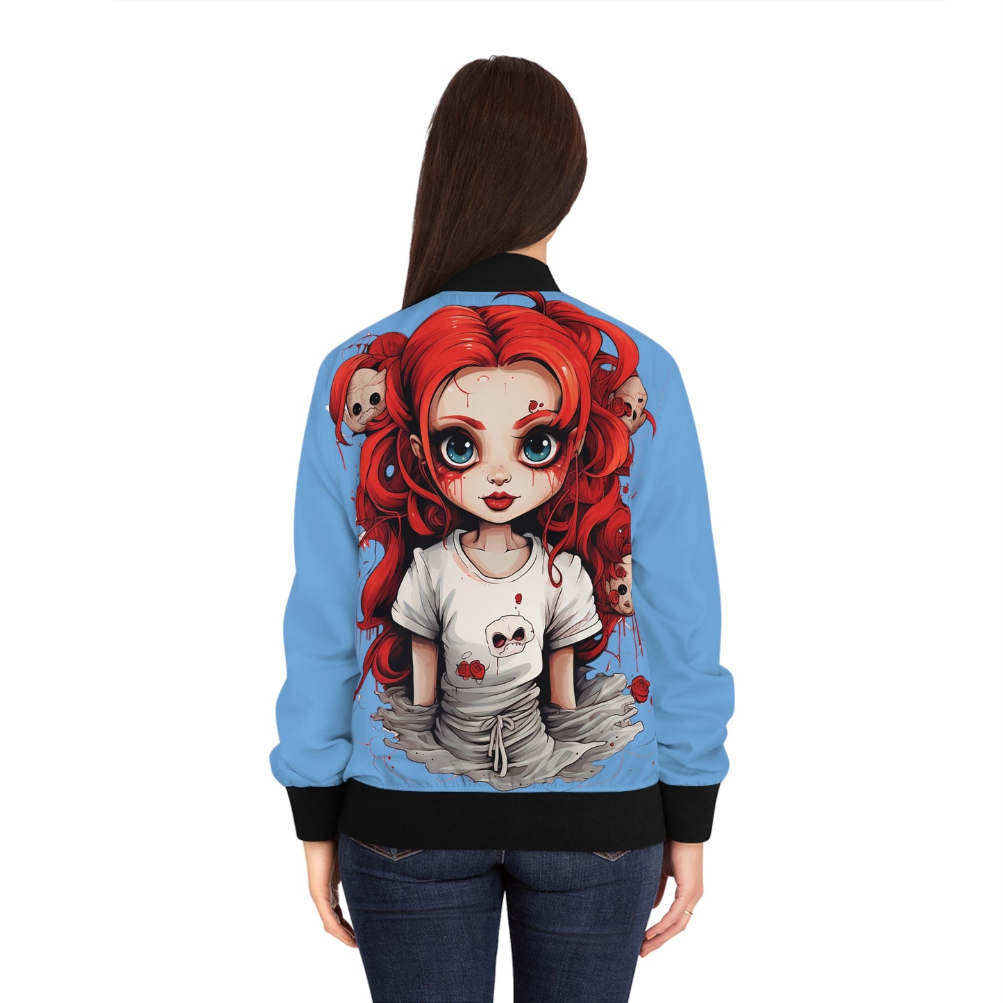 Creepy Doll Women's Bomber Jacket