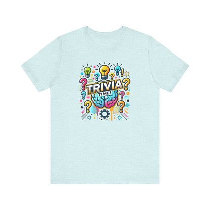 Trivia Time Unisex Short Sleeve Tee - Fun & Colorful Quiz Shirt