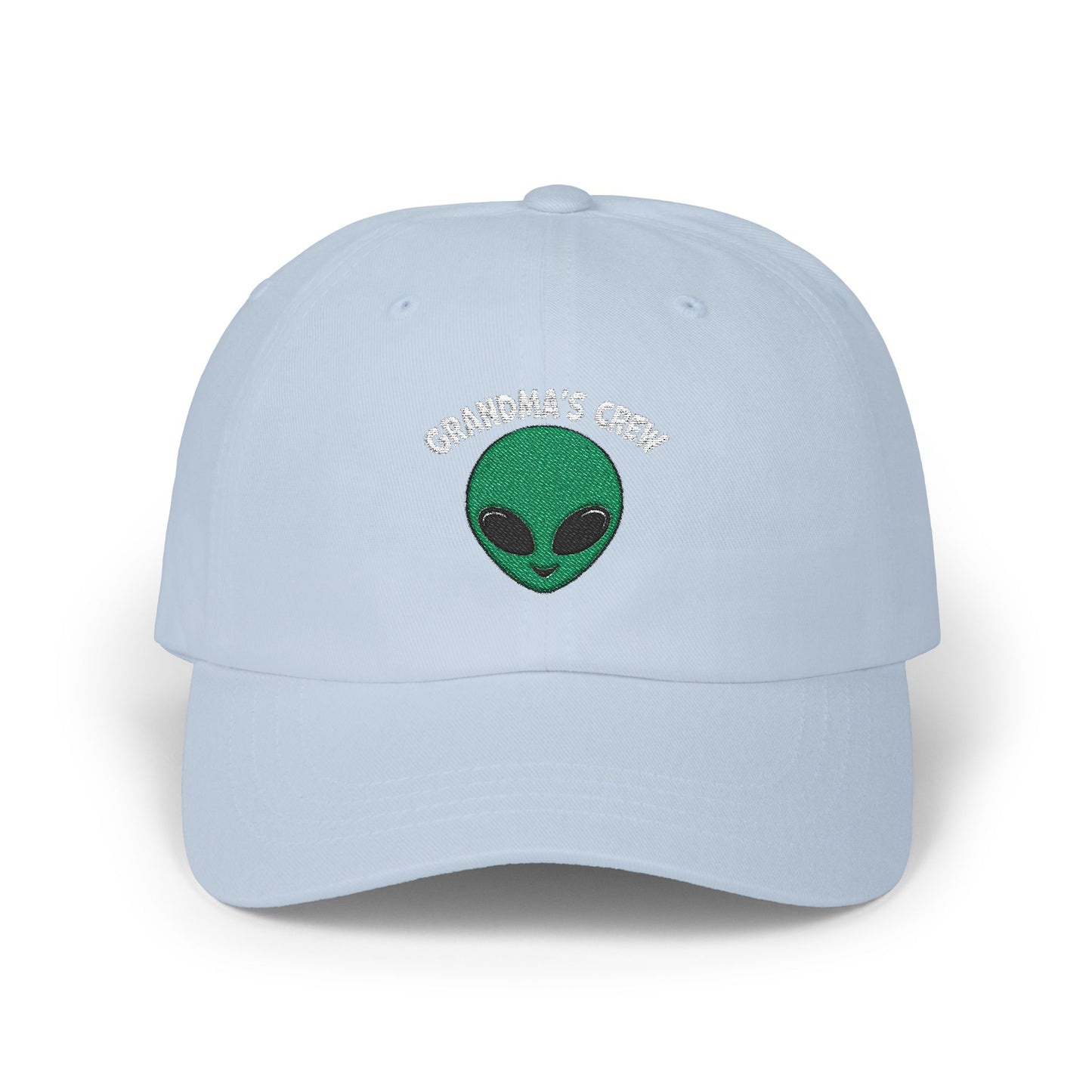 Grandma's Crew Alien Dad Cap - Fun and Casual Embroidered Hat