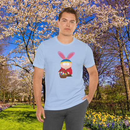 Easter Bunny Cartman   Unisex Jersey Short Sleeve Tee