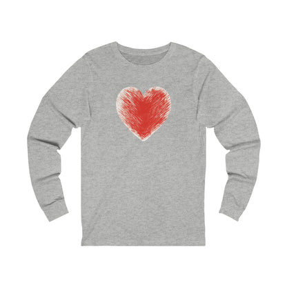 Color My Heart  Unisex Jersey Long Sleeve Tee