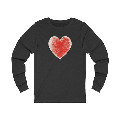 Color My Heart  Unisex Jersey Long Sleeve Tee