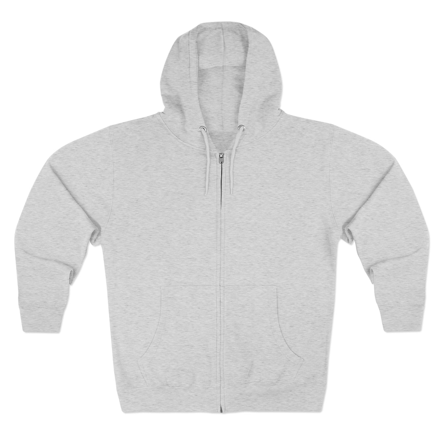 Scary Skull Back Printed Premium Full Zip Hoodie