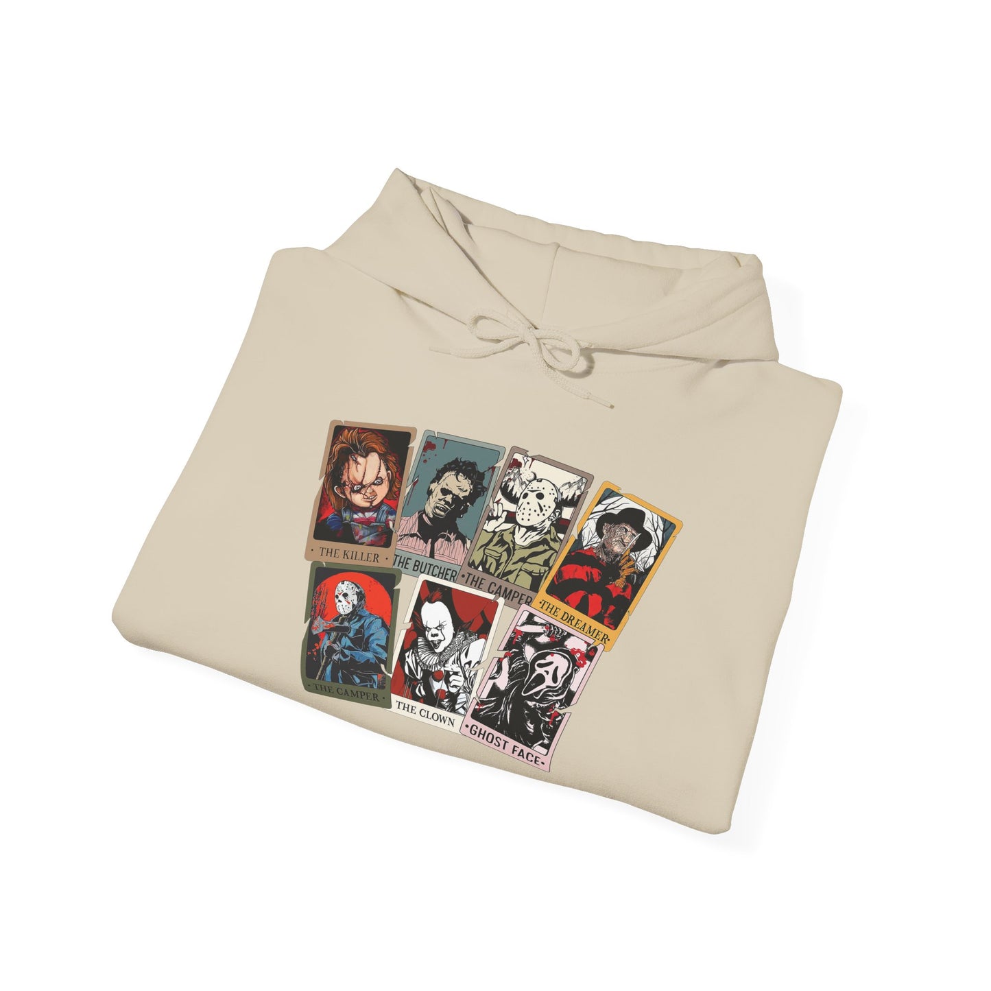 Horror Friends Tarot Cards Unisex Heavy Blend™ Hooded Sweatshirt