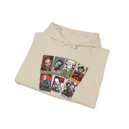 Horror Friends Tarot Cards Unisex Heavy Blend™ Hooded Sweatshirt