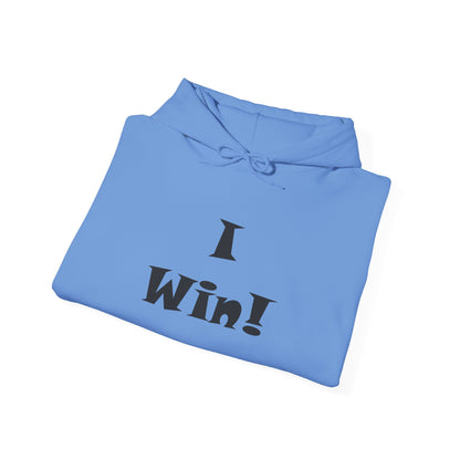 I Win! Unisex Heavy Blend™ Hooded Sweatshirt - Motivational Hoodie for Celebrations