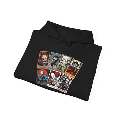 Horror Friends Tarot Cards Unisex Heavy Blend™ Hooded Sweatshirt