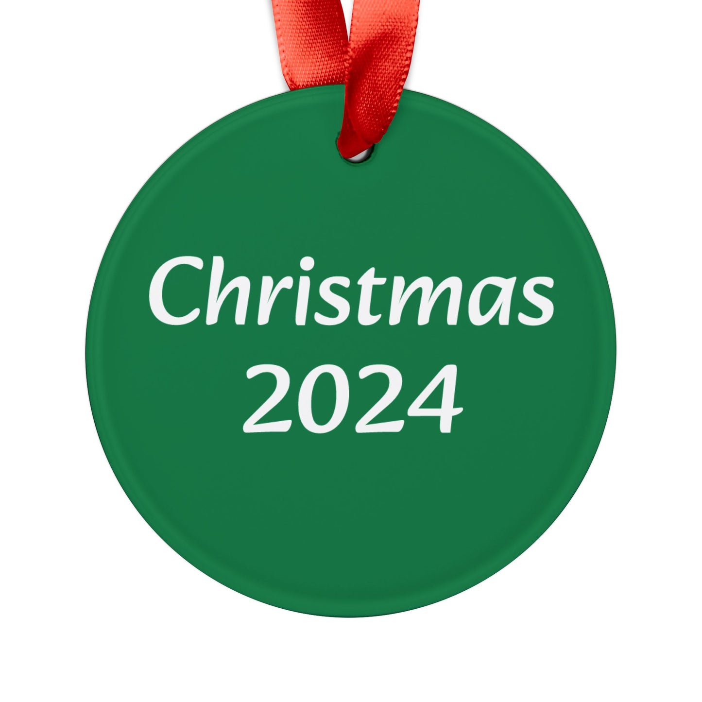 2024 Christmas Elf Acrylic Ornament with Ribbon