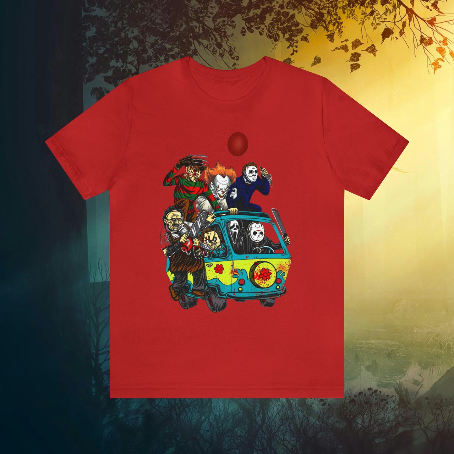 Horror Mystery Machine Unisex Jersey Short Sleeve Tee