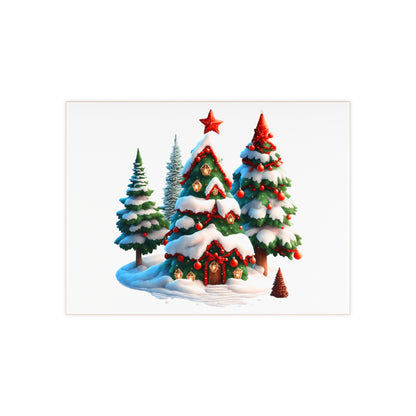 Christmas Trees Ceramic Tile