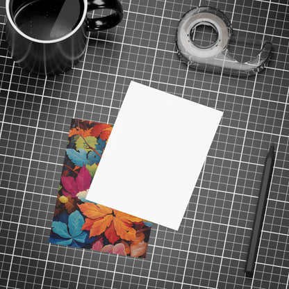 Colorful Fall Leaves Postcard Bundles (envelopes included)