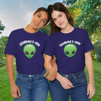 Grandma's Crew Alien  T-Shirt | Unisex Jersey Tee