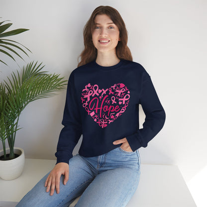 Hope Heart Breast Cancer Awareness Sweatshirt