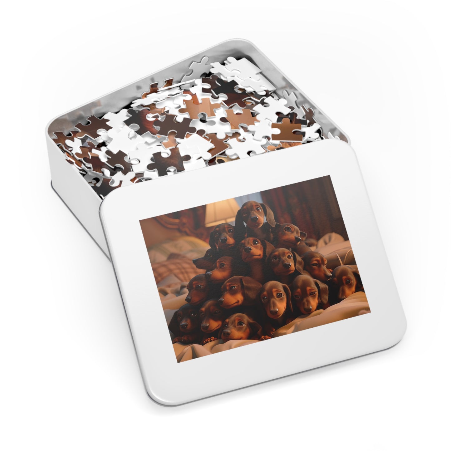 Pile o Puppies!  Jigsaw Puzzle (30, 110, 252, 500,1000-Piece)