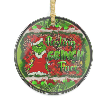 Resting Grinch Face  Acrylic Ornaments