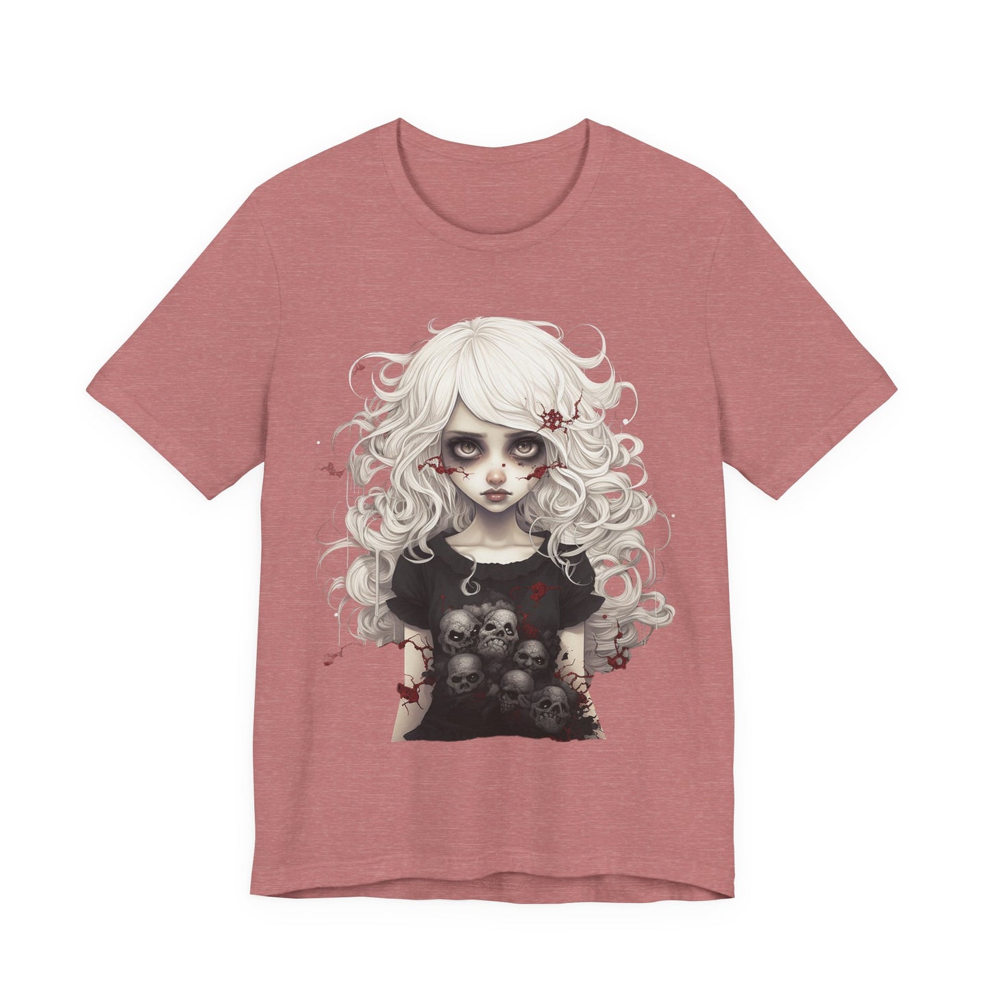 Creepy Doll Halloween Unisex Jersey Short Sleeve Tee