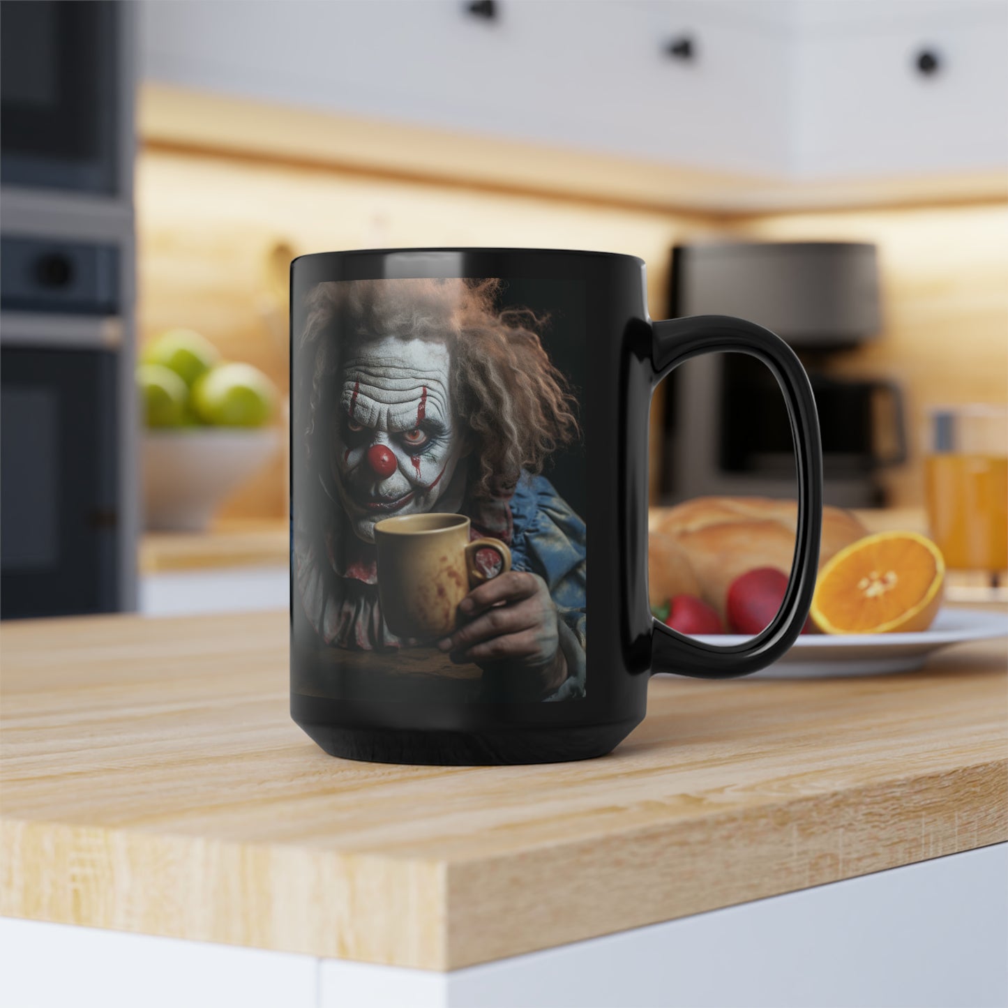 Coffee with Clowns Black Mug