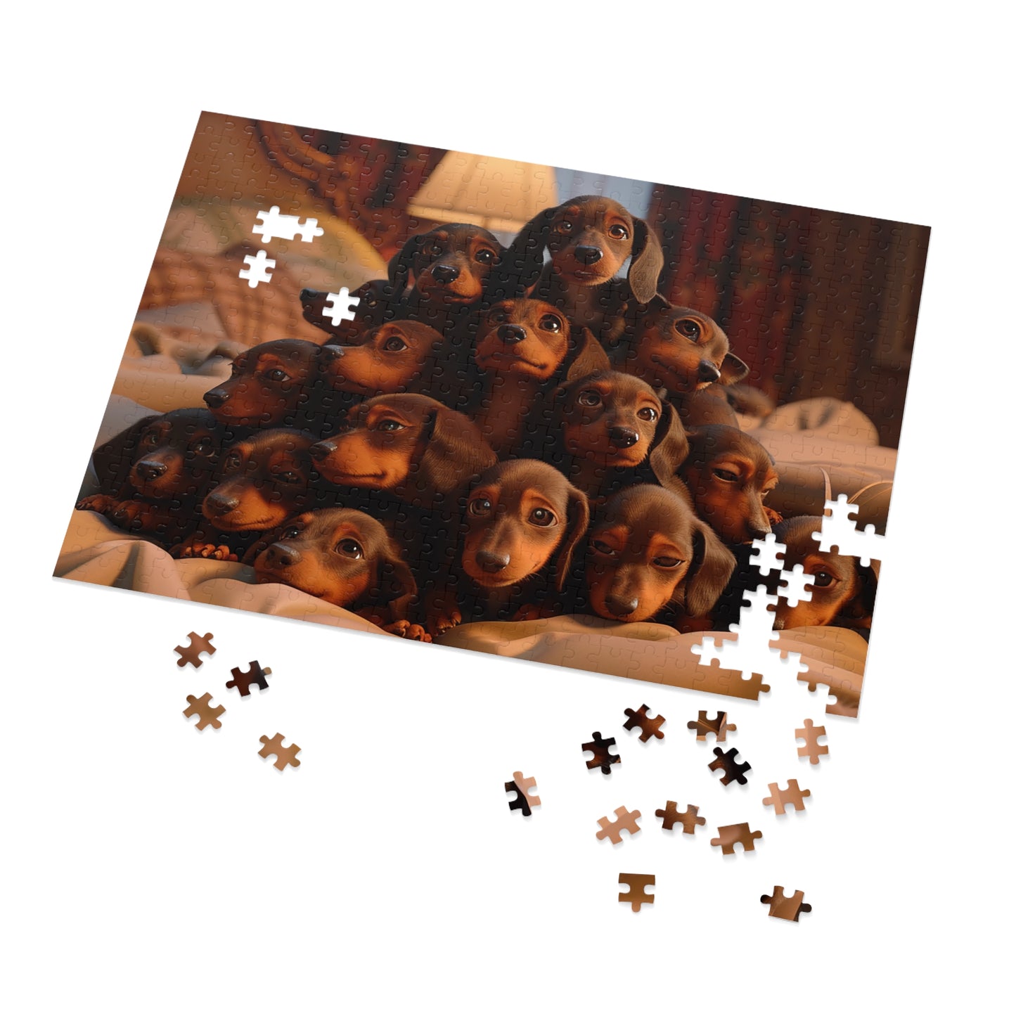 Pile o Puppies!  Jigsaw Puzzle (30, 110, 252, 500,1000-Piece)