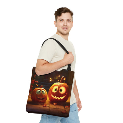 Pumpkin Halloween Trick or Treat Tote Bag (AOP)