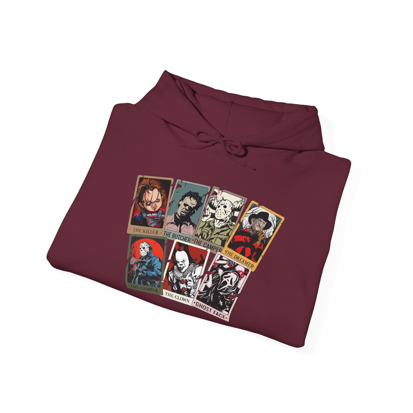 Horror Friends Tarot Cards Unisex Heavy Blend™ Hooded Sweatshirt