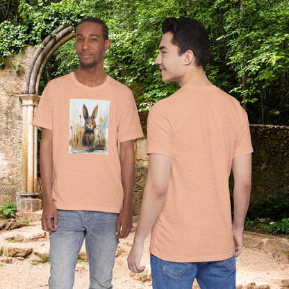 Child's Drawing of a Bunny Rabbit   Unisex Jersey Short Sleeve Tee