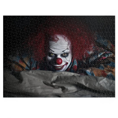 Scary Clown Under Your Bed Jigsaw Puzzle (30, 110, 252, 500,1000-Piece)