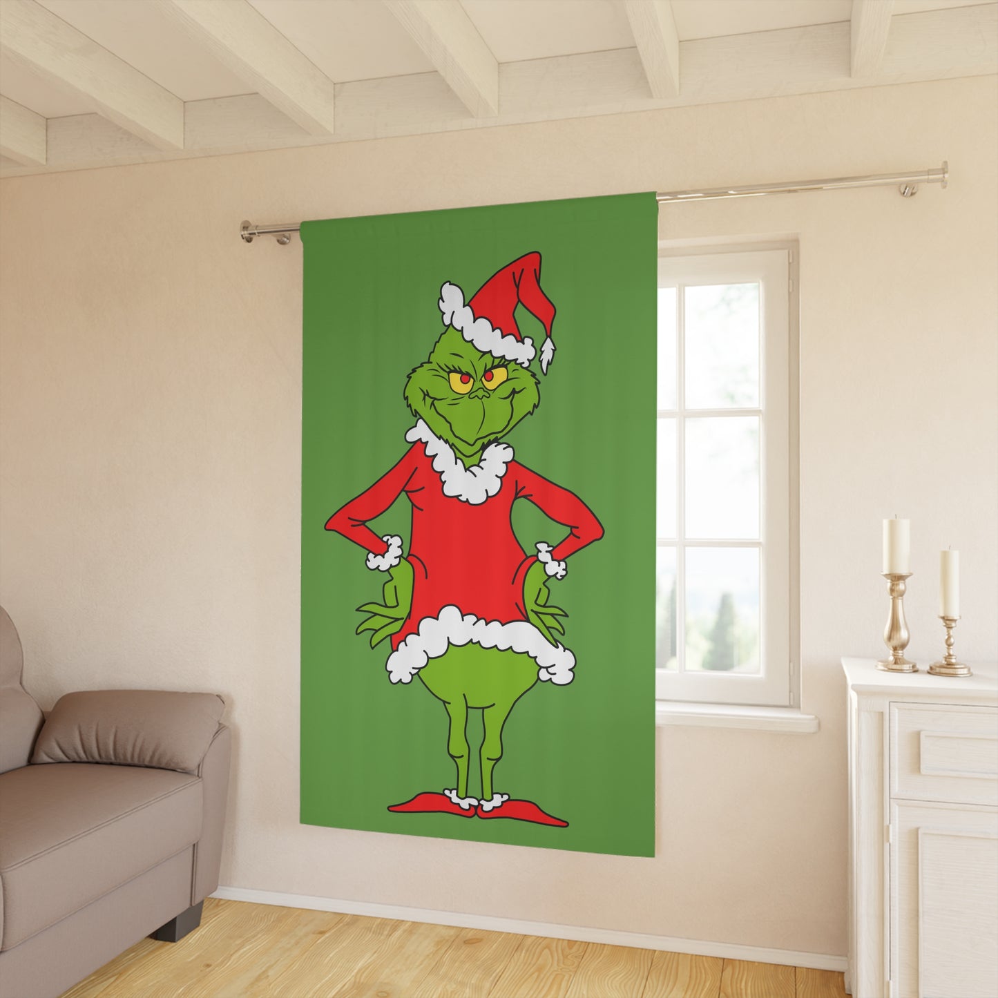 The Grinch Blackout Window Curtains (1 Piece)