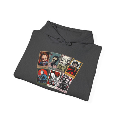 Horror Friends Tarot Cards Unisex Heavy Blend™ Hooded Sweatshirt